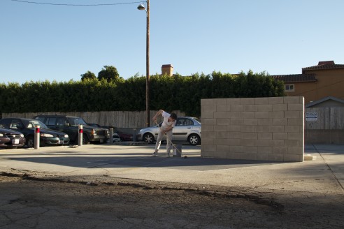 Eric Orr, "Wall Shadow," 1970, recreated by John Speed Orr, 2012, West Hollywood. A LAND Exhibition: Perpetual Conceptual: Echoes of Eugenia Butler.